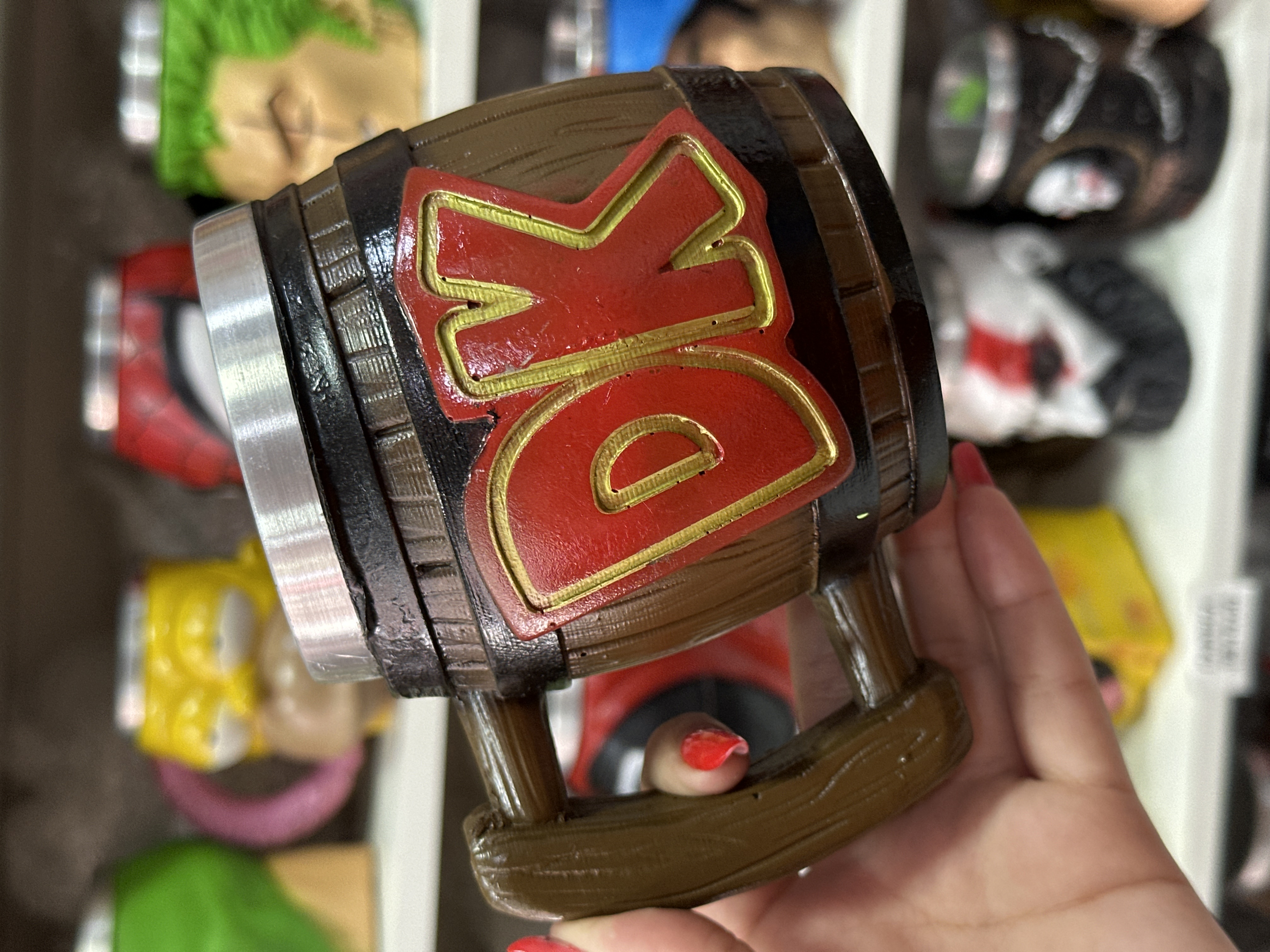 Caneca 3D do Barril do Donkey Kong