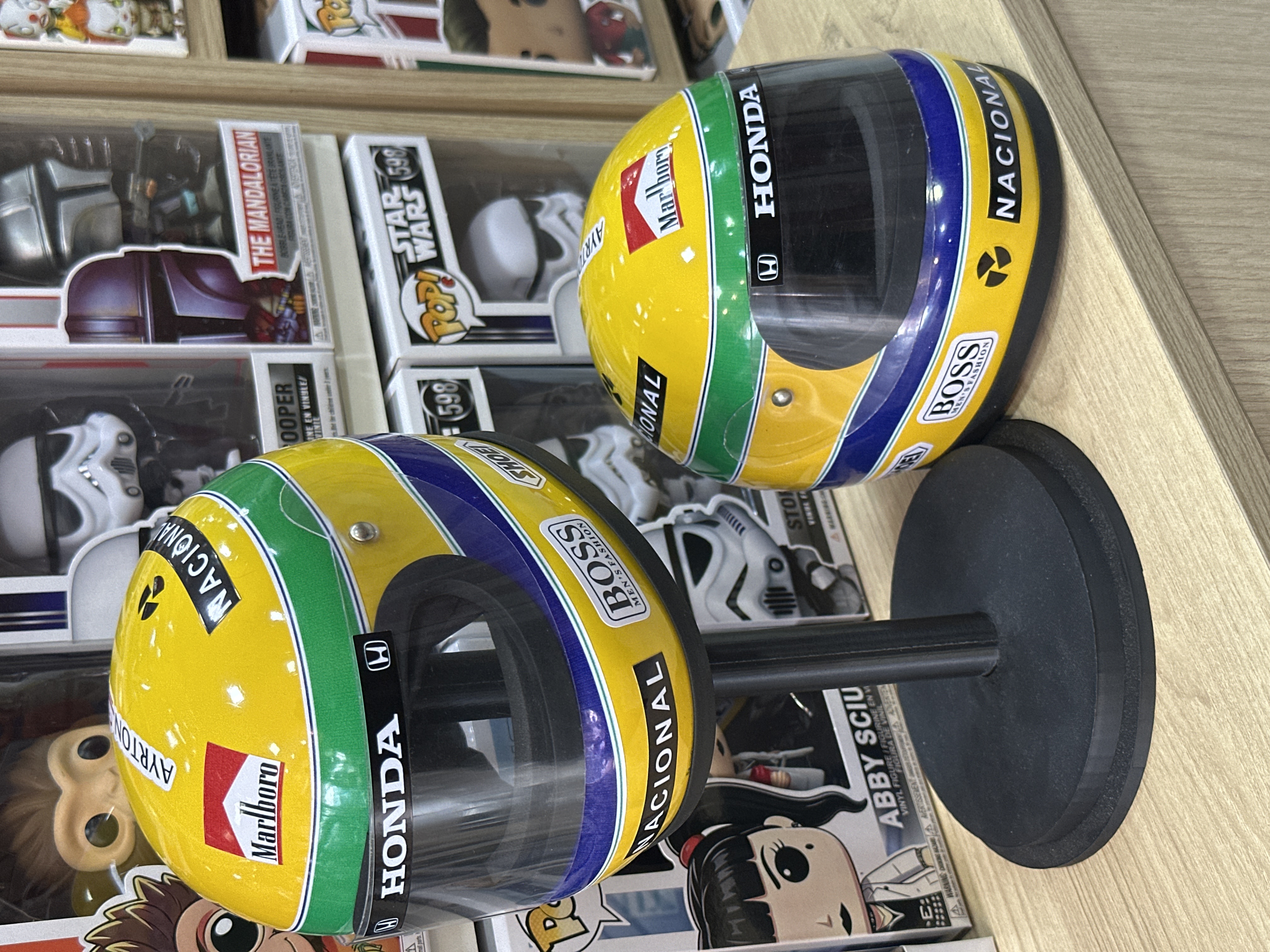 Action figure Capacete de F1 Ayrton Senna Honda