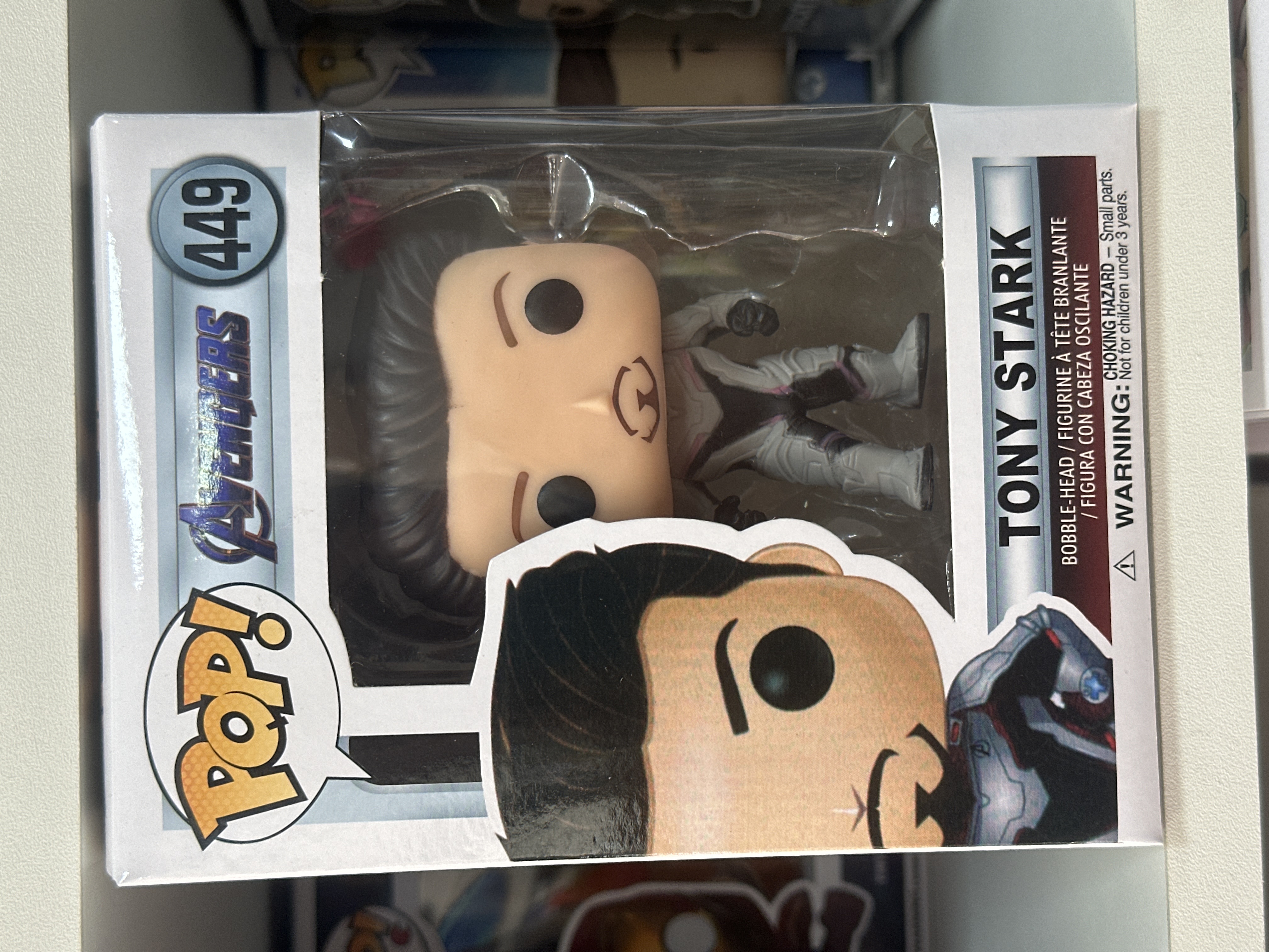 Funko Pop Tony Stark Homem de Ferro 449
