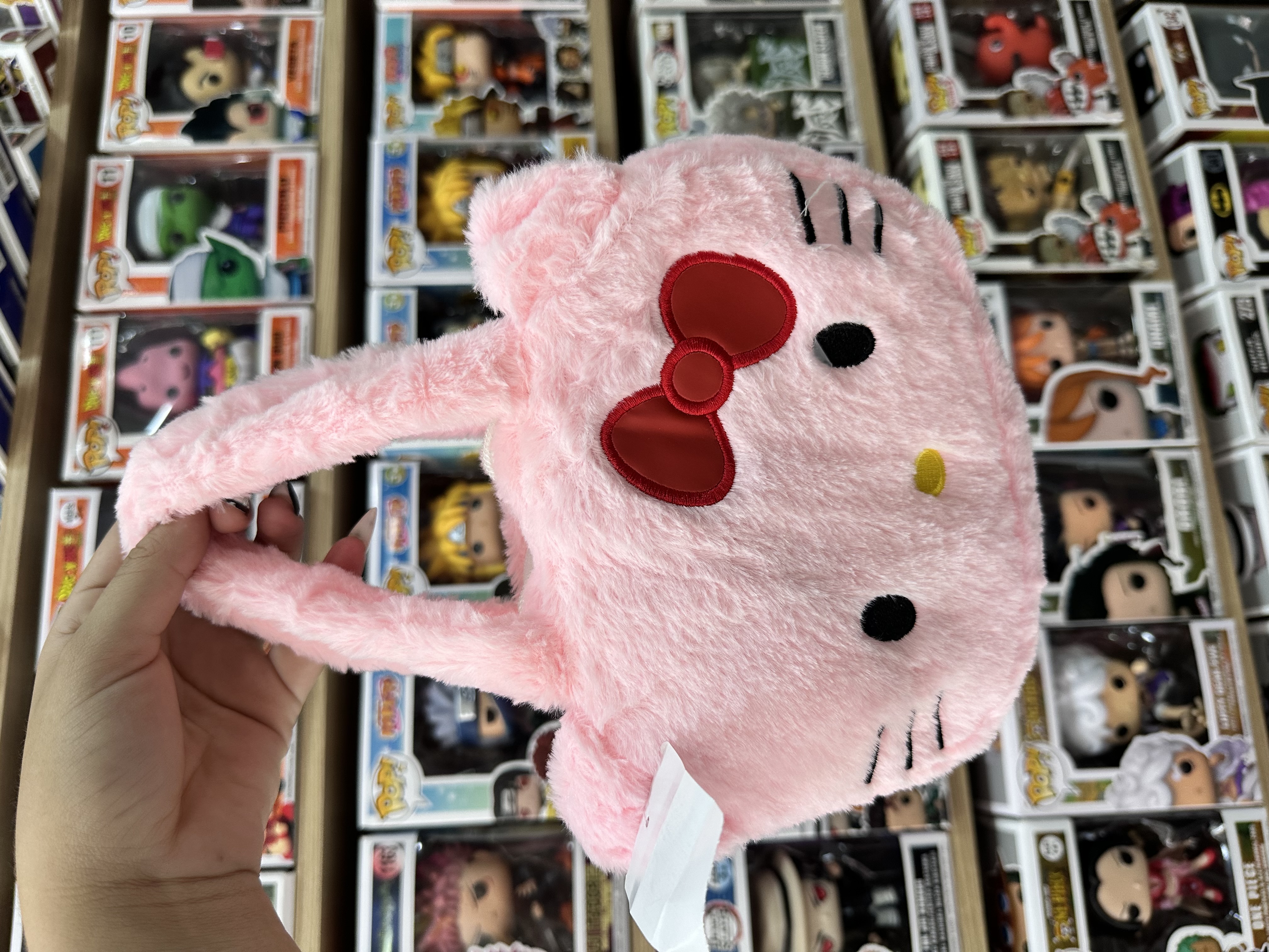 Bolsa de Mão Pelúcia Hello Kitty