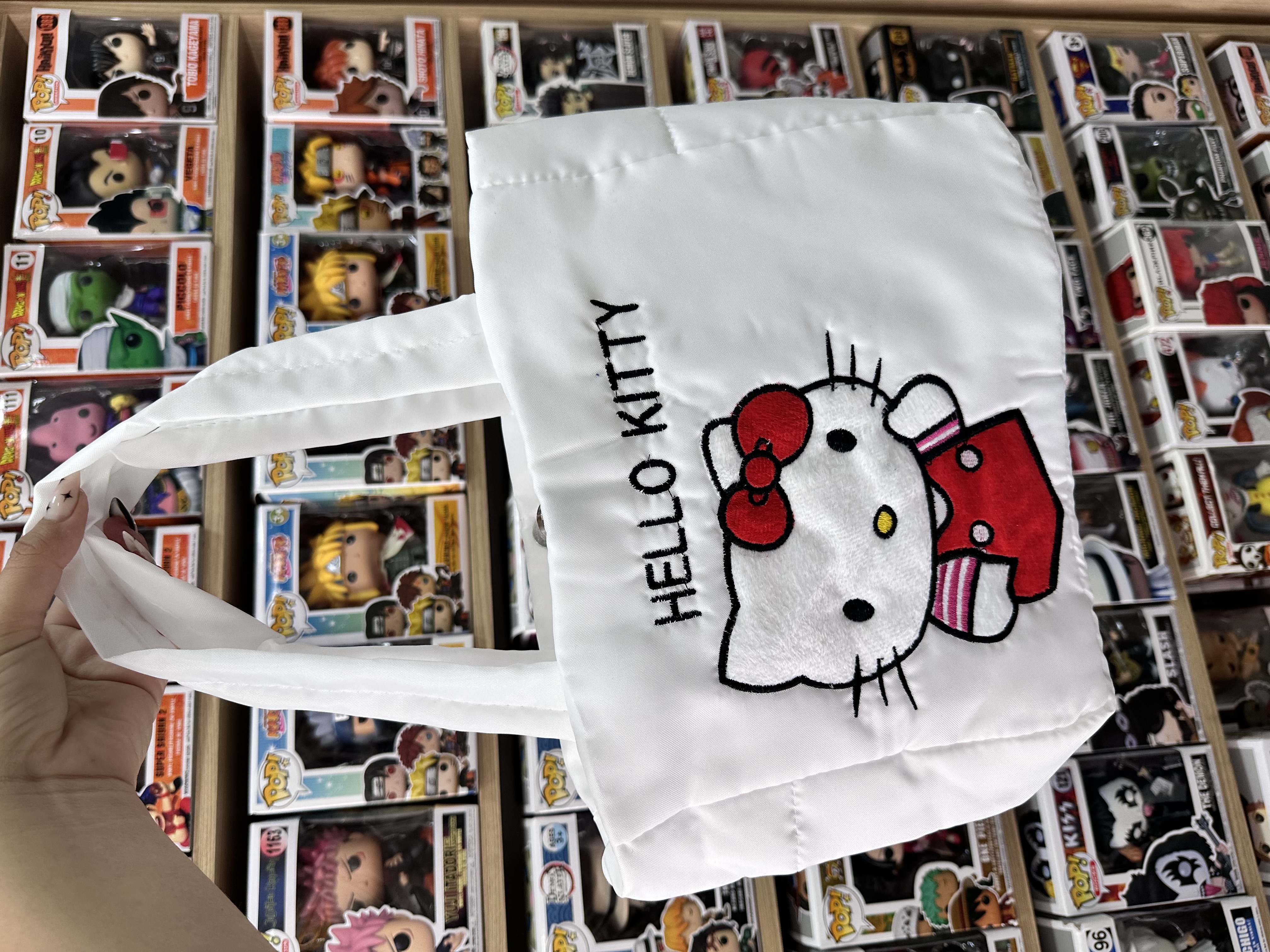 Ecobag Lona Hello Kitty Bordada
